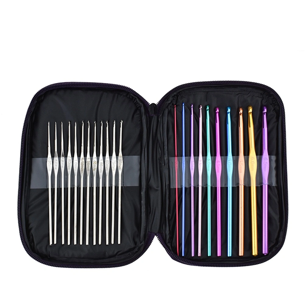 A Set of 22pcs Crochet Needles Handle Crochet Hooks Knitting Knit Needles