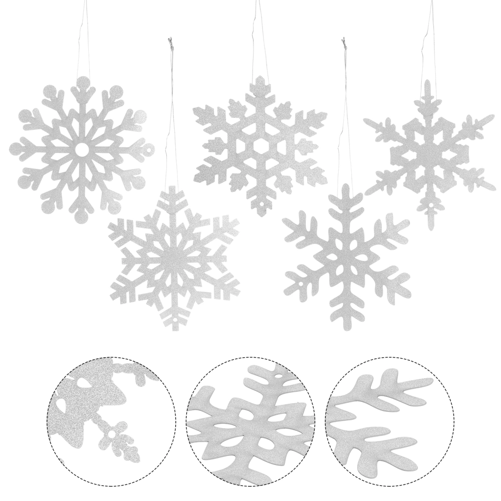 5Pcs Christmas Tree Ornaments Ceiling Hanging Acrylic Christmas Ornaments