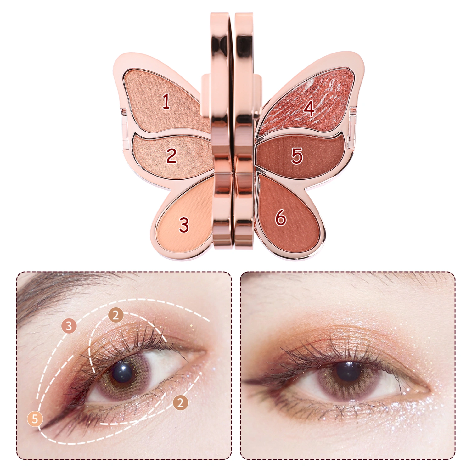 1pc Cheek Blusher Girl Eye Shadow Useful Foundation Portable Eyeshadow Plate