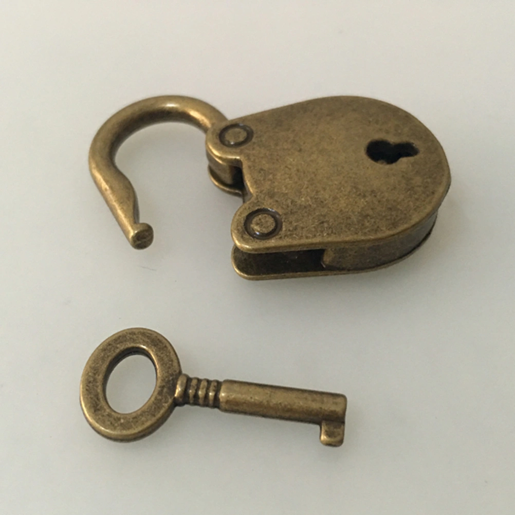 3pcs Vintage Antique Style Mini Bear Head Archaize Padlocks Key Lock with Keys(3 x Bronze Locks and 3 x Keys)