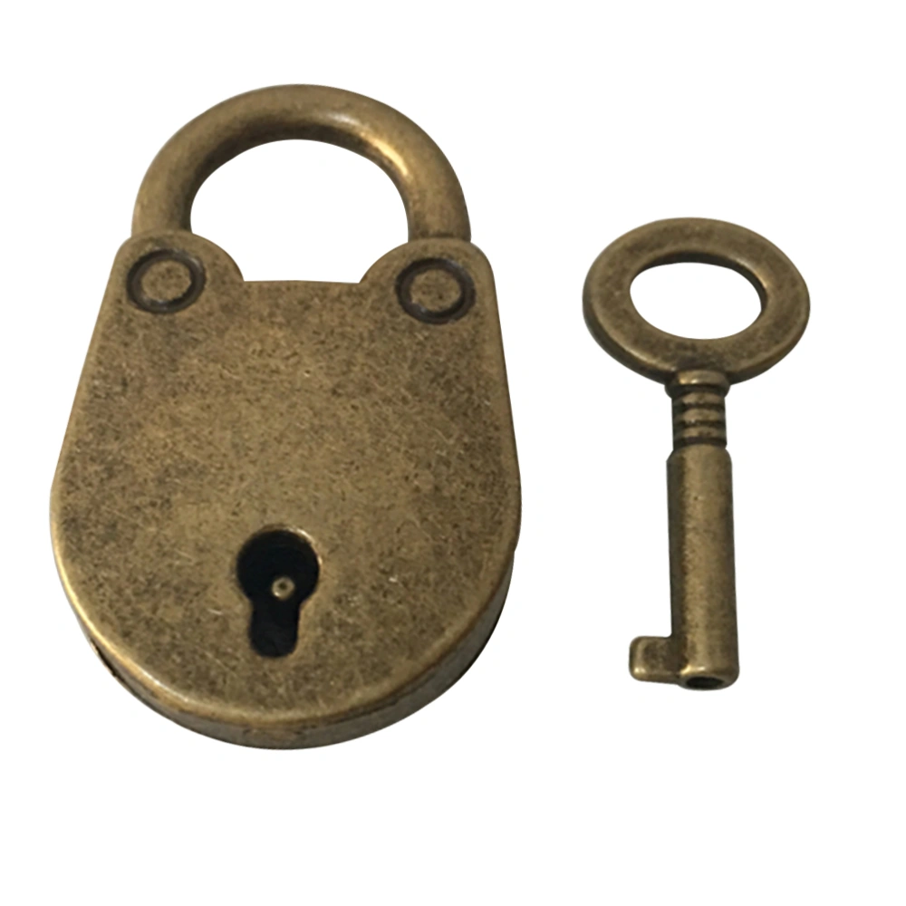 3pcs Vintage Antique Style Mini Bear Head Archaize Padlocks Key Lock with Keys(3 x Bronze Locks and 3 x Keys)