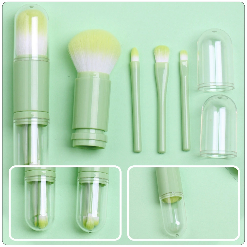 1 Set Multifunctional Makeup Brush Set 4-in-1 Makeup Brushes Powder Brush
