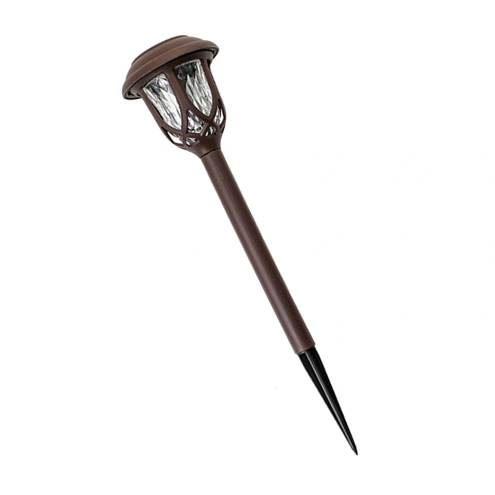 Lawn Solar Ground Plug Light Durable Outdoor Solar Power Pathway Lamp Yard Driveway Landscape Light for Outside Garden (White Light)