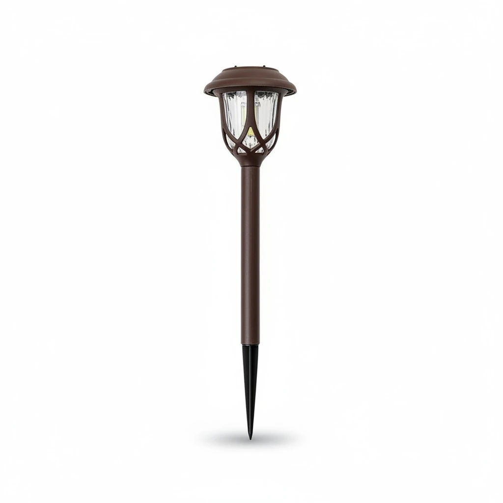 Lawn Solar Ground Plug Light Durable Outdoor Solar Power Pathway Lamp Yard Driveway Landscape Light for Outside Garden (White Light)