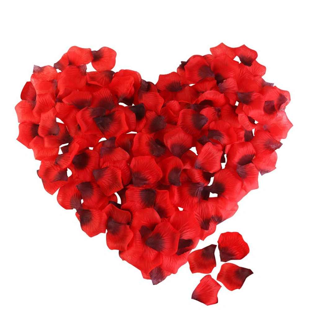 2200pcs Artificial Flowers Rose Petal Roseleaf Wedding Valentine's Day Artificial Flowers (Red & Black)