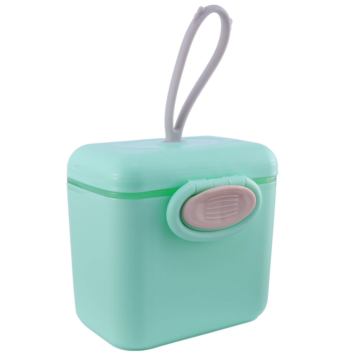 Large Capacity Milk Powder Box Sealed Storage Tank Portable Storage Container for Baby (Green)