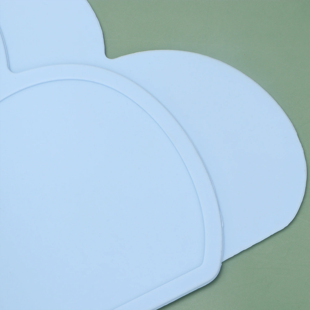 Student Cloud Shaped Coasters Heat-insulation Silicone Pot Mat Bowl Mat Waterproof Plate Pad Placemats Dining Mat (Blue)