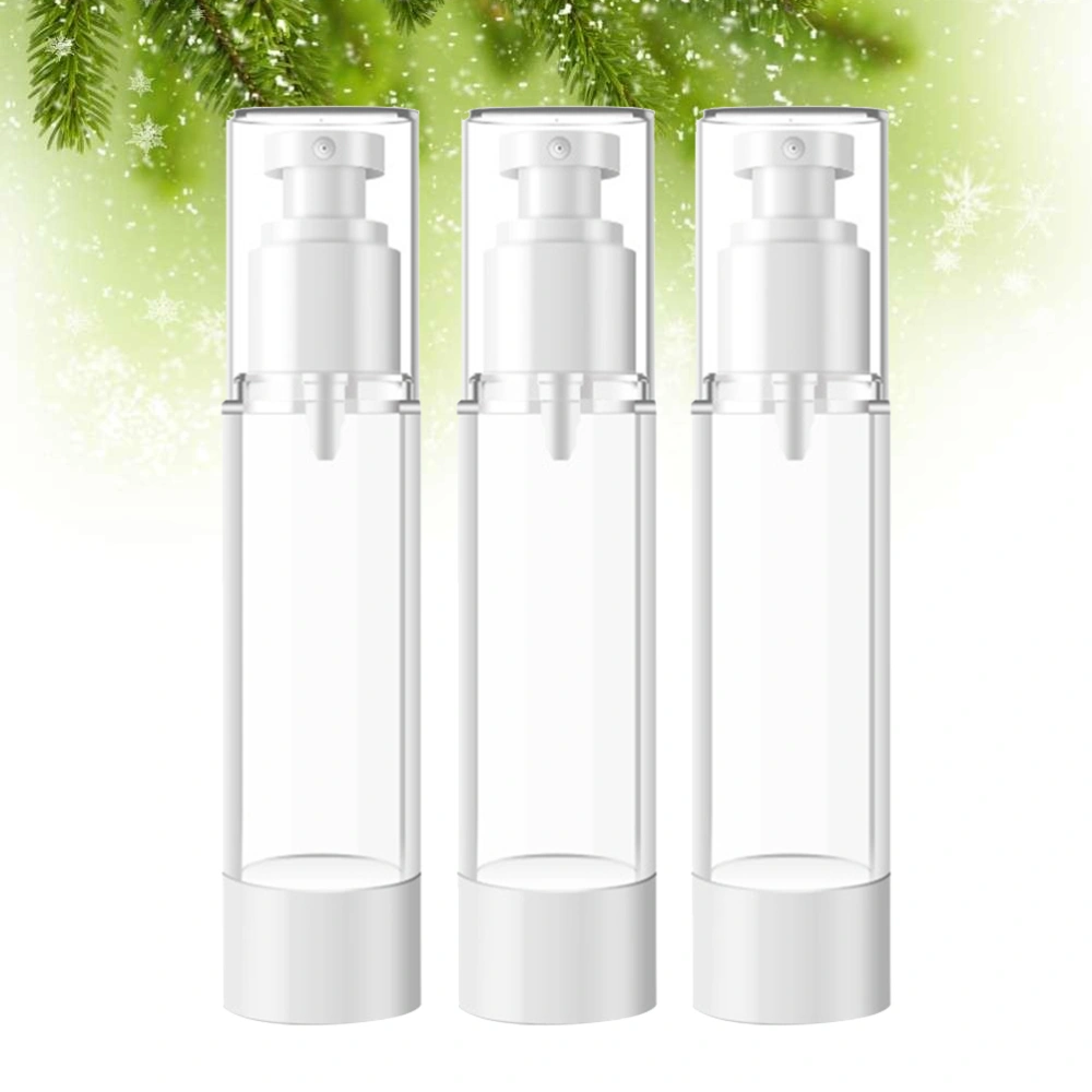 3Pcs Mini Spray Bottles Vaccum Plastic Bottle Portable Alcohol Bottle Liquid Sanitizer Dispenser Perfume Holder 50ml