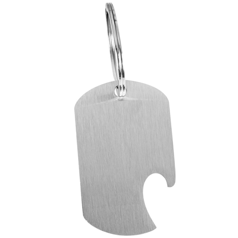 Stainless Steel English Letters Key Chain Dual Use Key Ring Bottle Opener Creative Key Holder (Best Dad Ever)