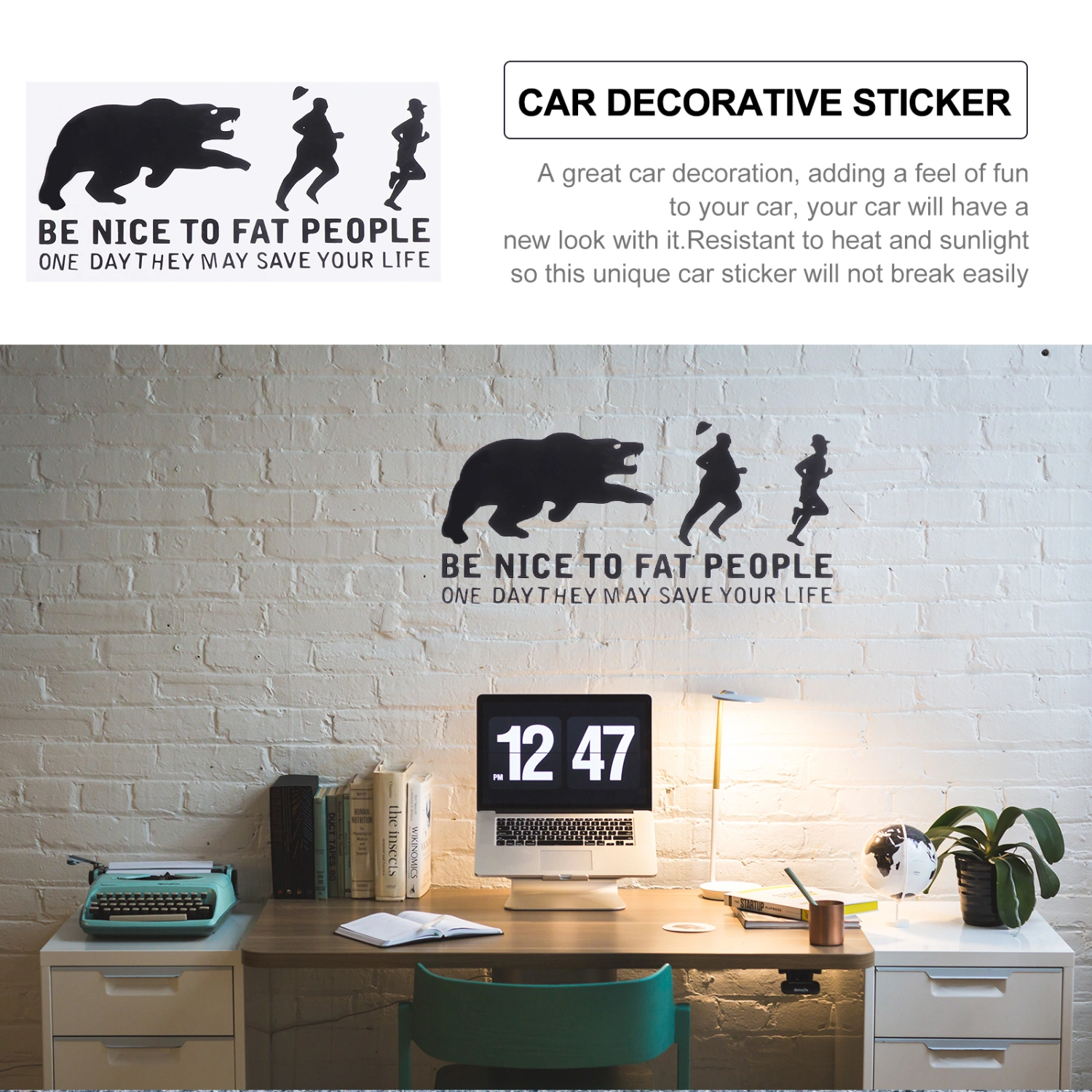 Decorative Car Sticker Car Decal PVC Automobile Sticker Wall Decoration