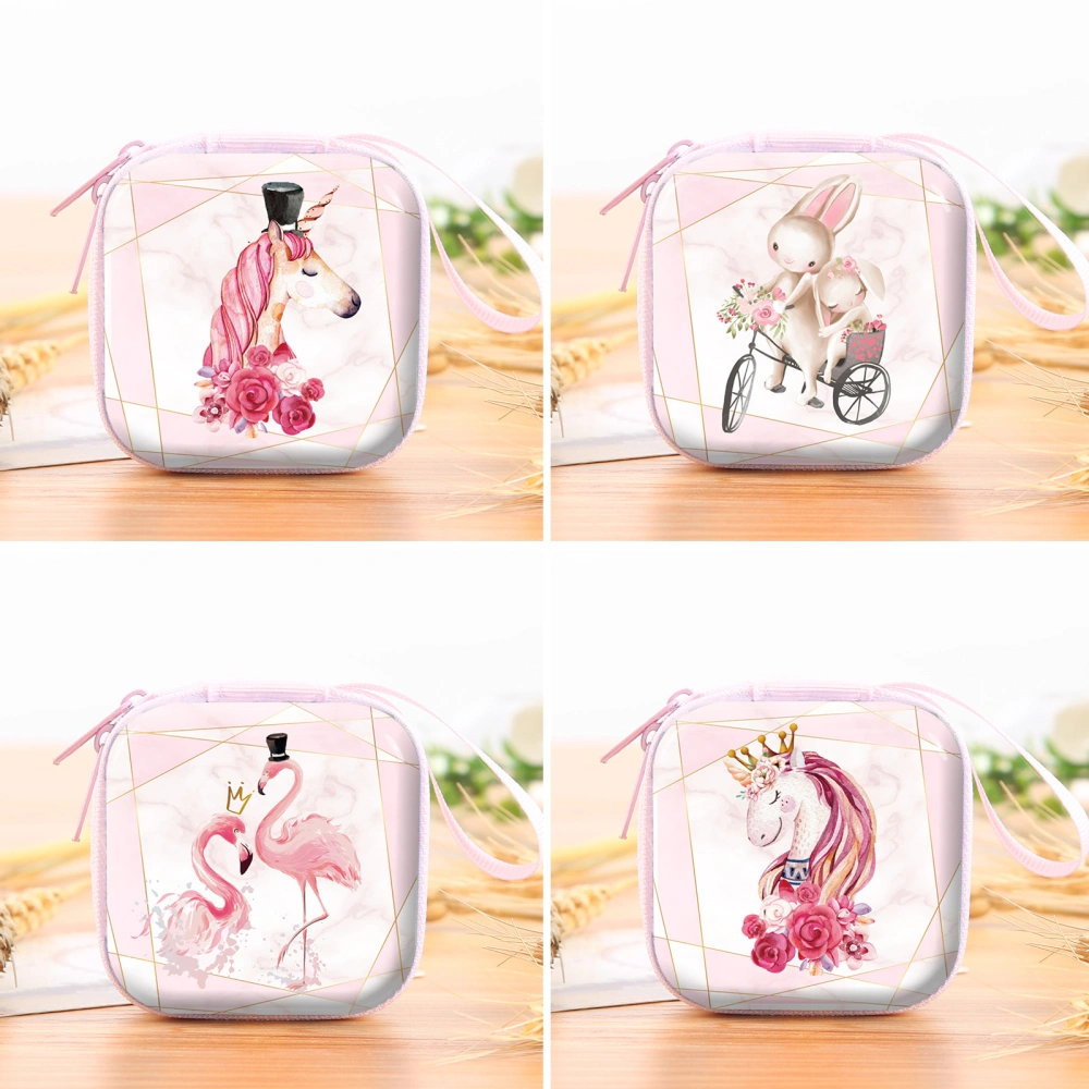 4pcs Cartoon Unicorn Bag Coin Purse Wallet Girl Clutch Kid Storage Bag Tote