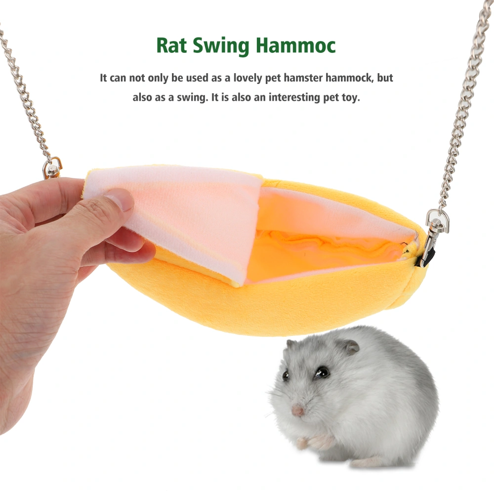 1 Pc Hamster Hammock Hanging Pet Hammock Banana Shape Swing Bed Rat Hammock