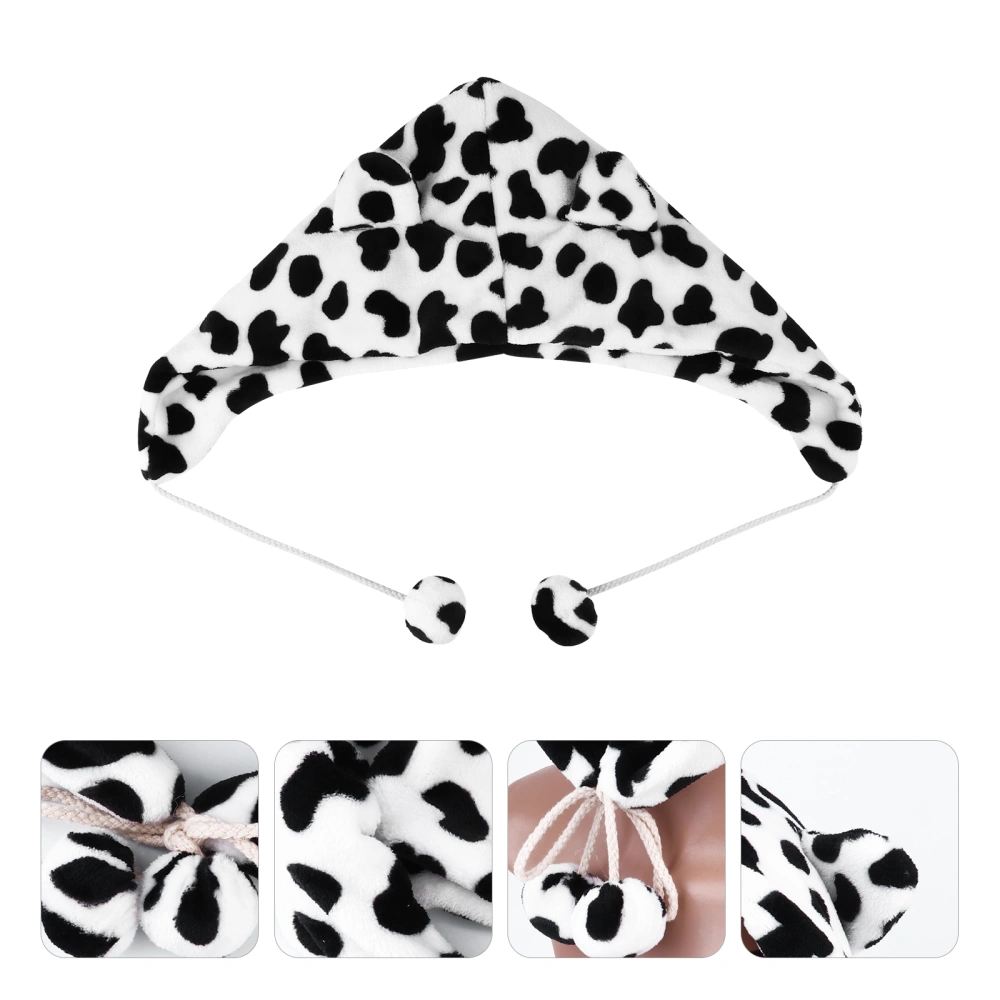 Cotton Hat Cow Pattern Lovely Hats Winter Warm Hats for Women Fashion Wild