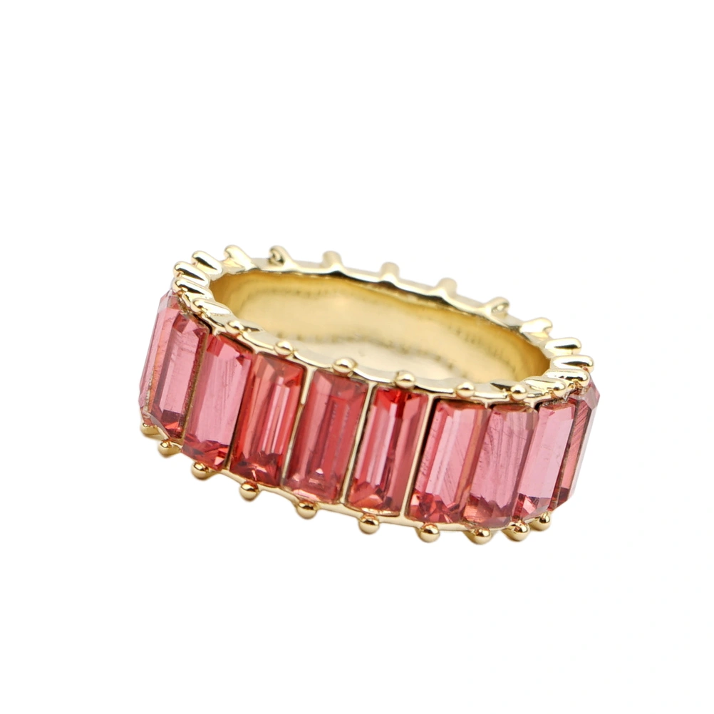 Copper Rings Crystal Diamond Finger Rings Elegant Rings Women Finger Jewelry Red 8