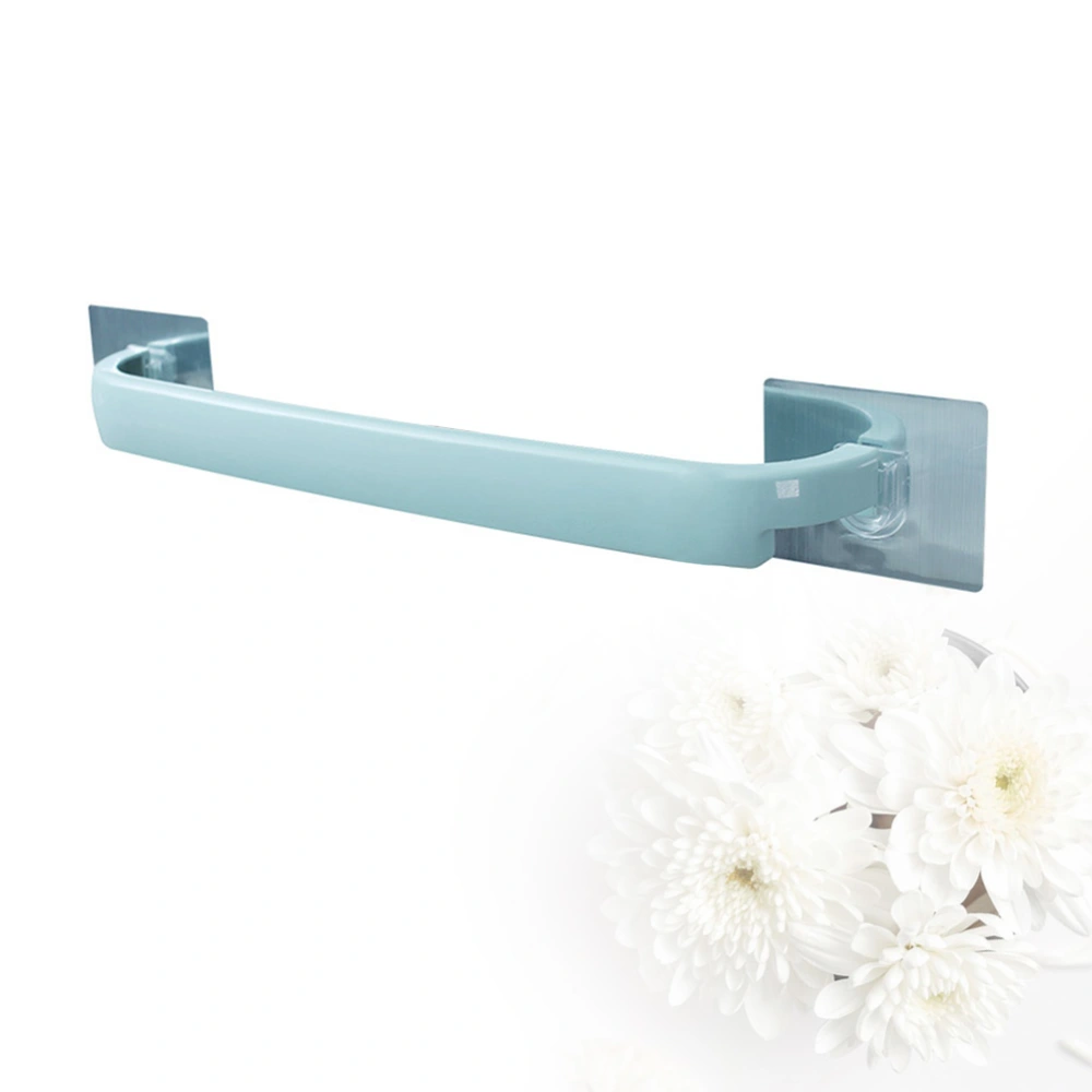 1Pc Wall-mounted Towel Rack Punch Free Self Adhesive Towel Storage Shelf for Bathroom Random Color