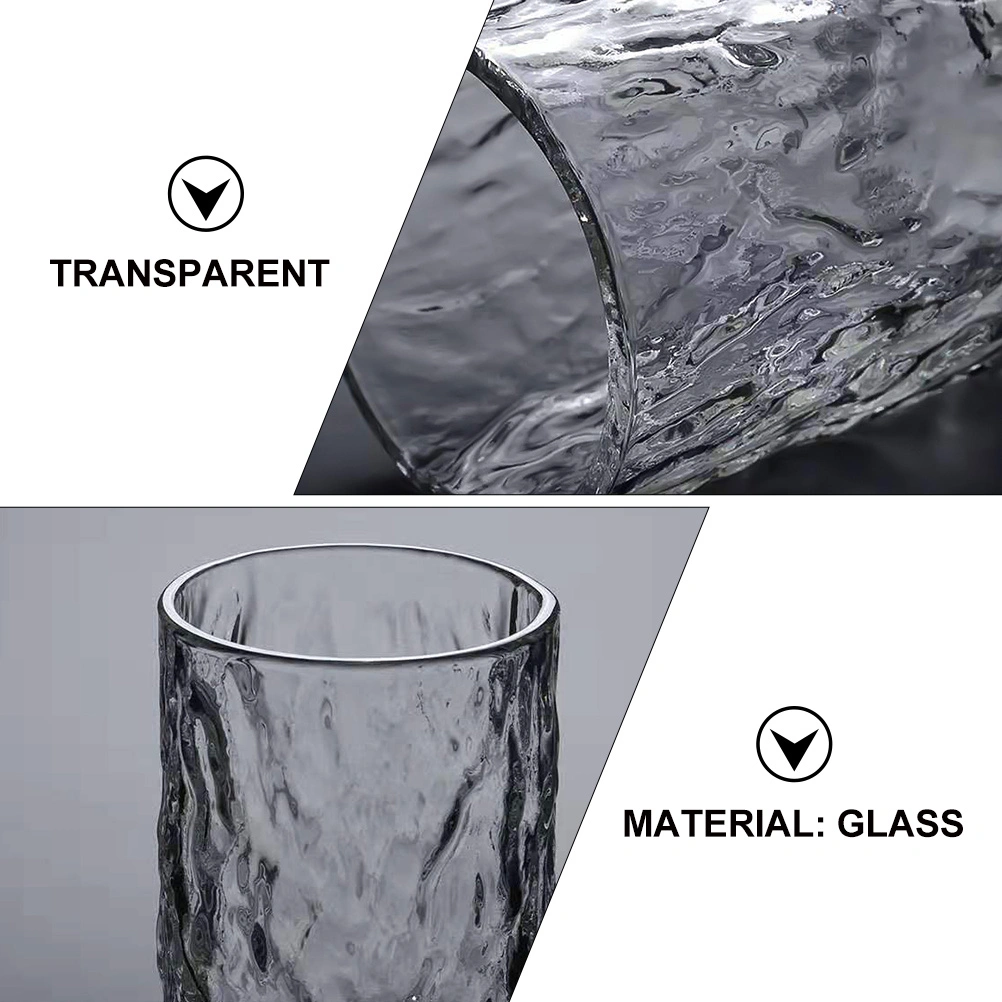 1Pc Glass Cup Japanese Style Beverage Cup Transparent Fruit Juice Cups for Home