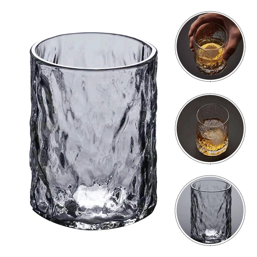 1Pc Glass Cup Japanese Style Beverage Cup Transparent Fruit Juice Cups for Home