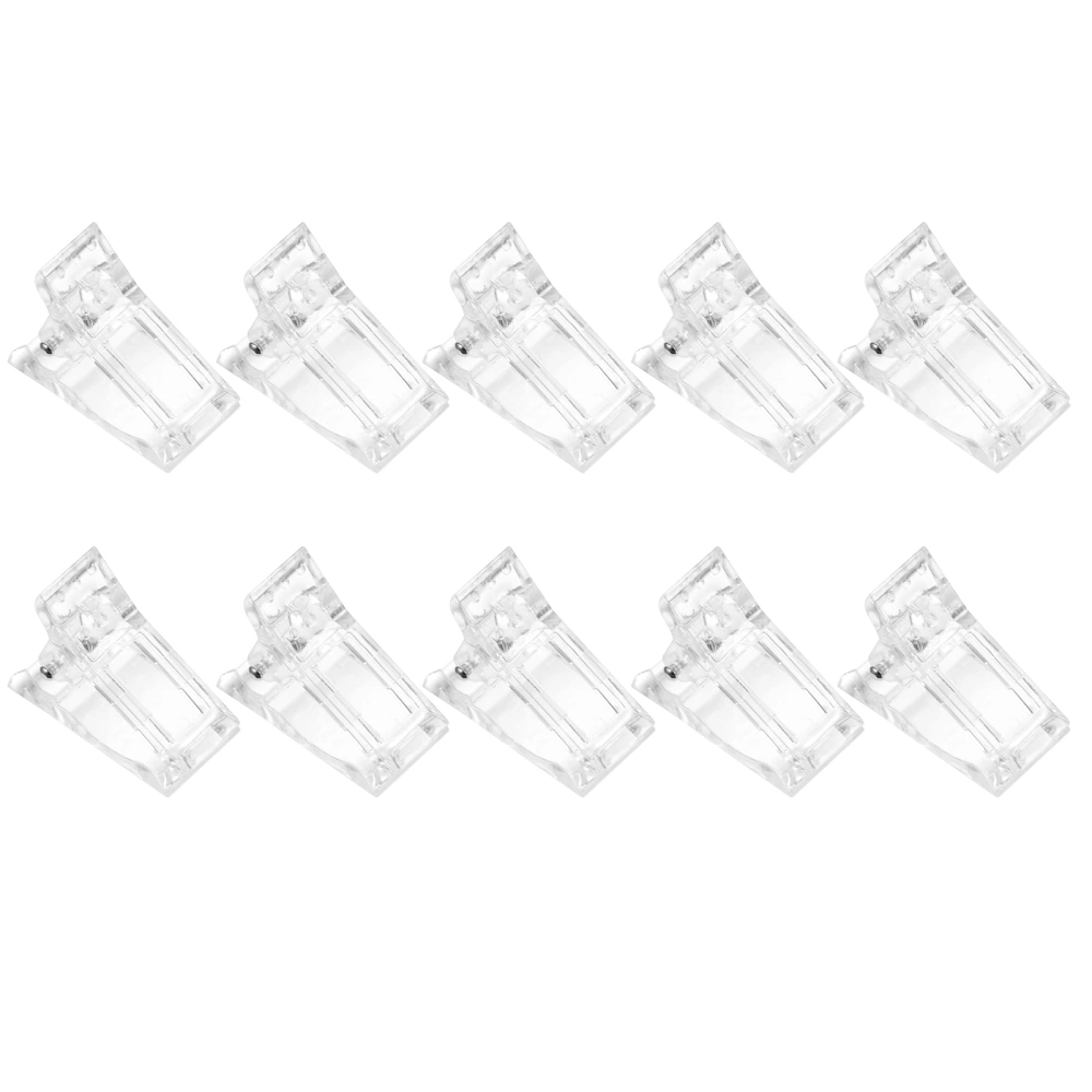 10pcs Nail Tips Clip For Quick Building Nail Forms DIY Manicure Tool Kit