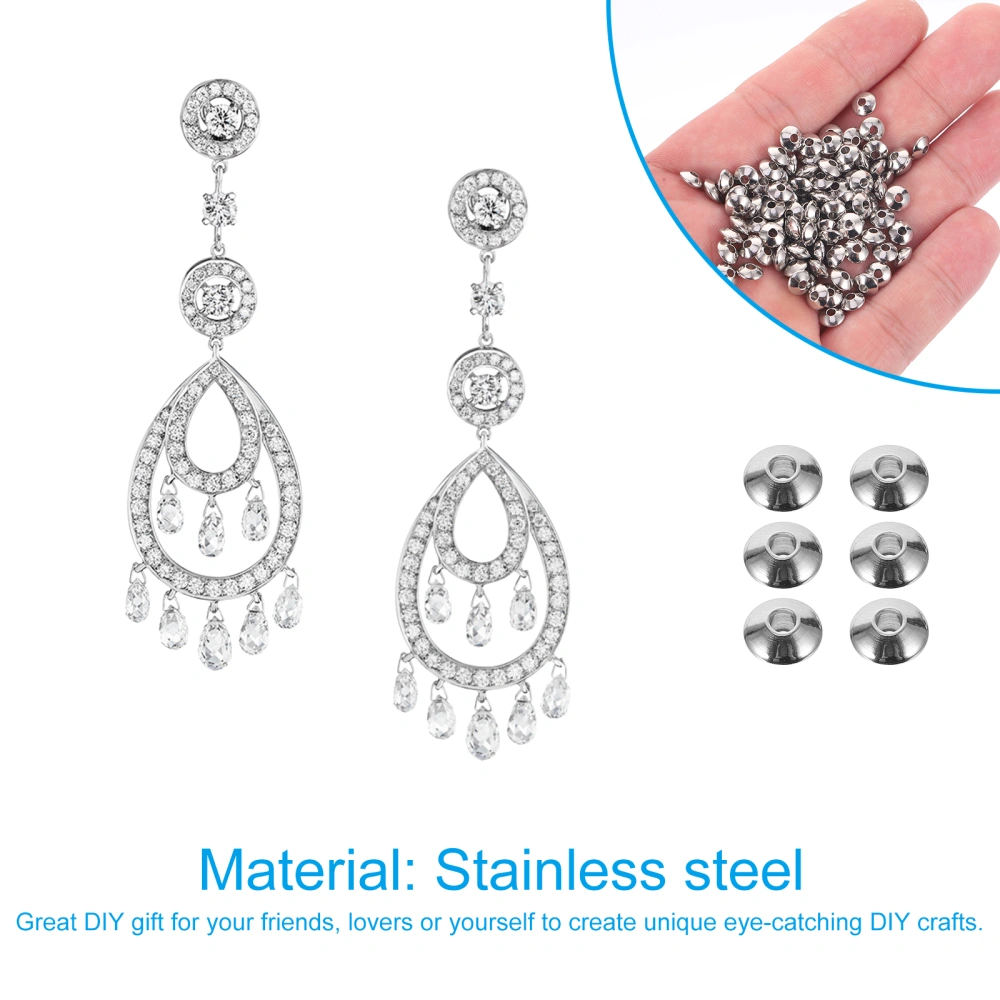 1 Set Stainless Steel Spacer Beads Loose Beads DIY Jewelry Accessories