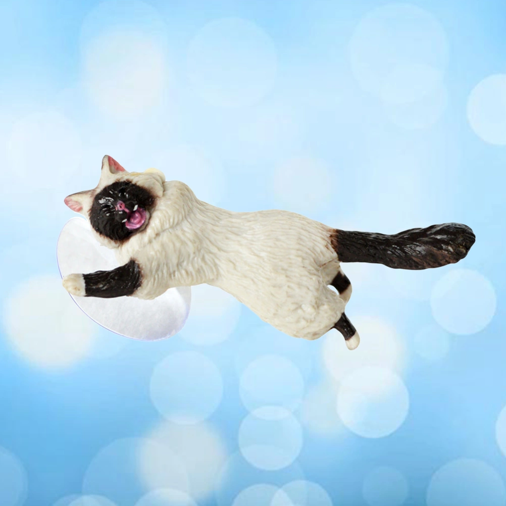 Creative Cartoon Cat Mobile Phone Sucker Novelty Fashion Universal Phone Bracket Desktop Stand (White Body Black Face Cat)