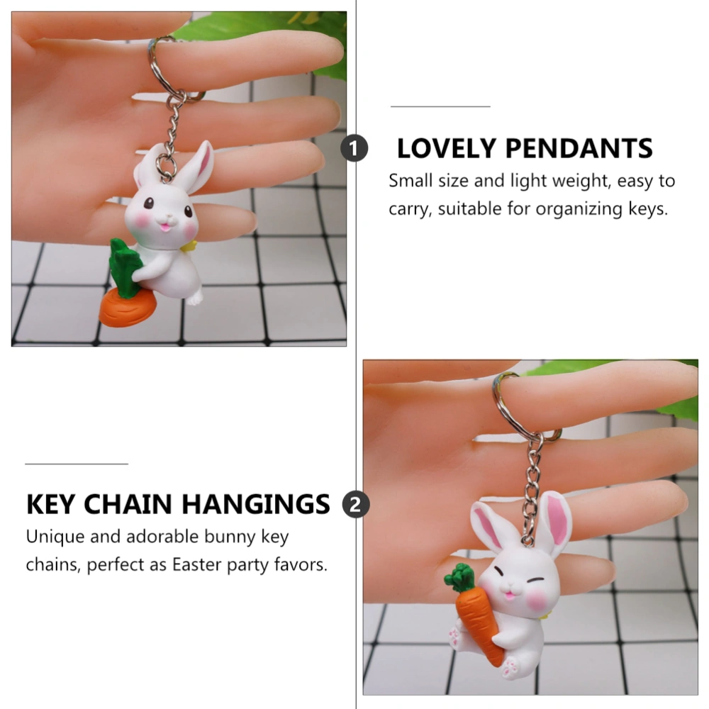 6 Pcs Lovely Car Key Pendants Creative Key Chain Pendants Interesting Pendants