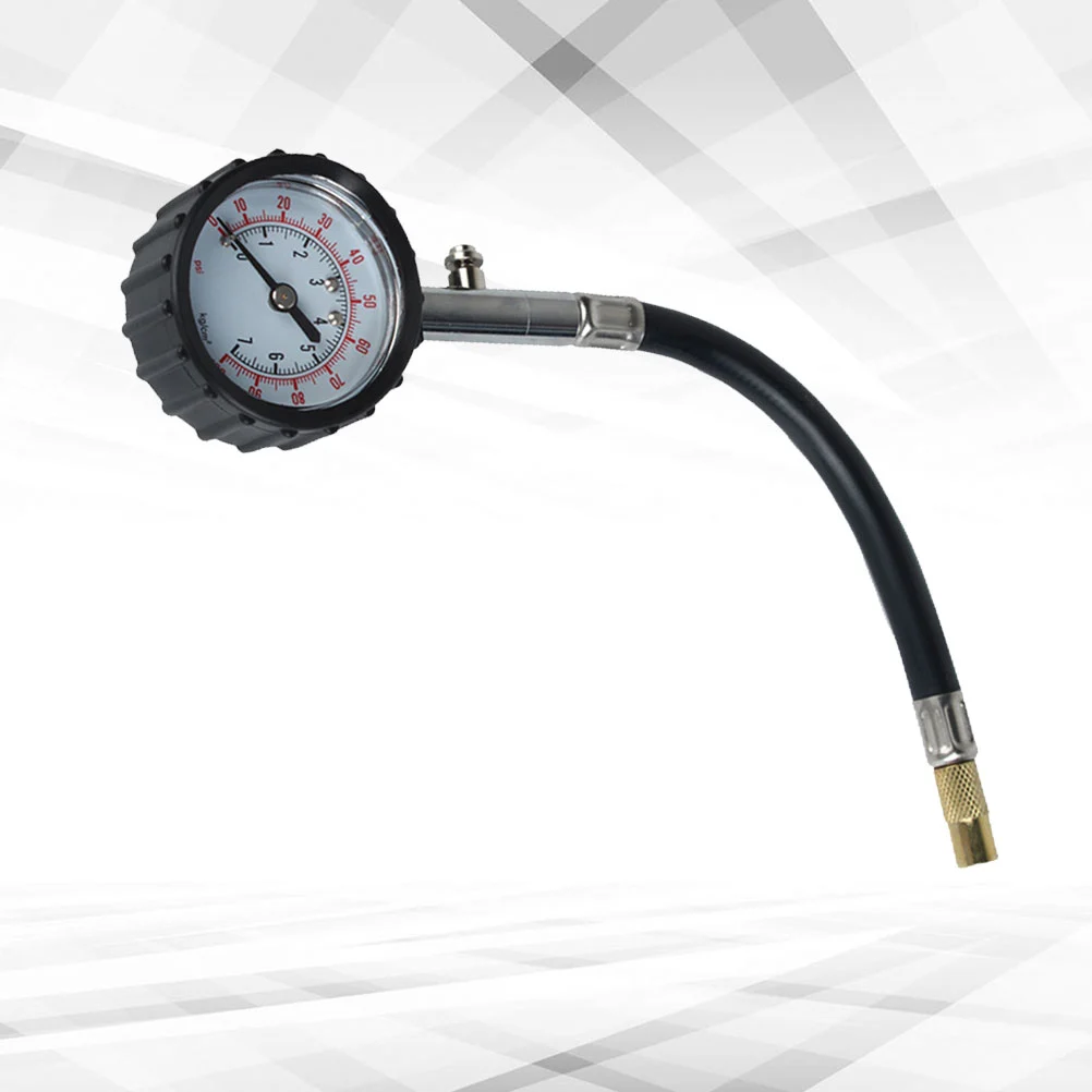 Universal Auto Car Bike Motor Tyre Air Pressure Gauge Meter Tire Pressure Gauge Meter Vehicle Tester Monitoring System (Black)