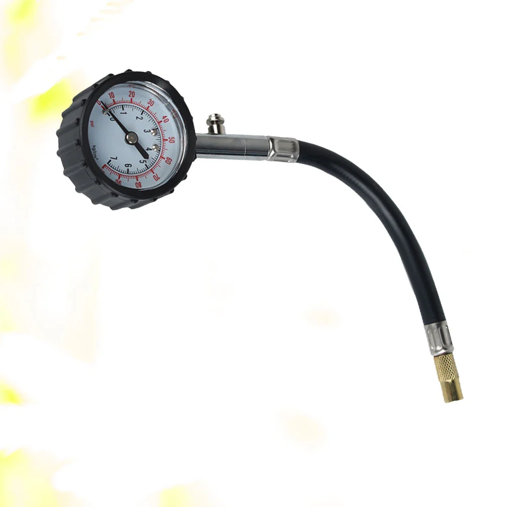 Universal Auto Car Bike Motor Tyre Air Pressure Gauge Meter Tire Pressure Gauge Meter Vehicle Tester Monitoring System (Black)