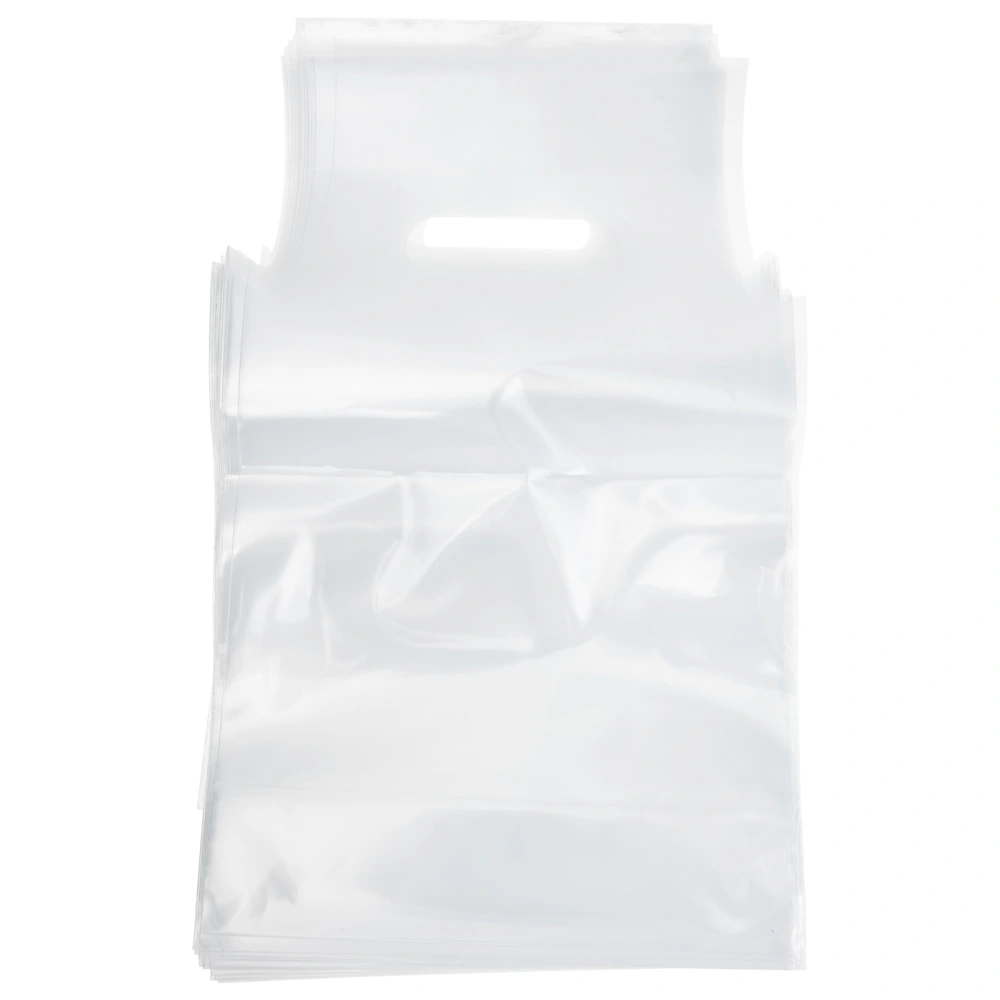 50Pcs Drink Carrier for Delivery Clear Plastic Bags Transparent Milk Tea Bags Plastic Cup Holders