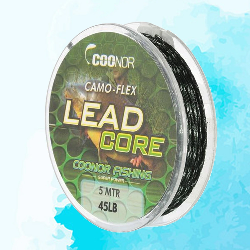 Lead Core Fishing Line Spools Strong Braid Trolling Line 45 Pounds 5 Meters (Green)