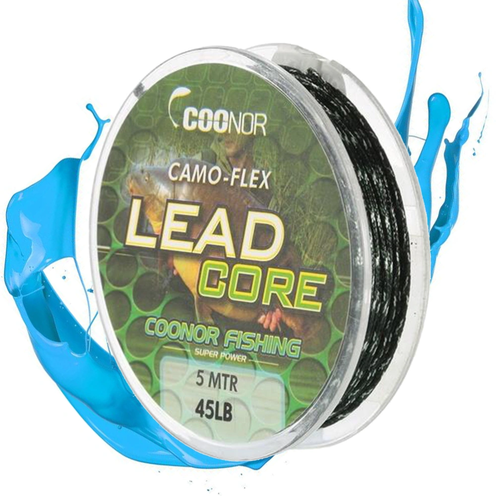 Lead Core Fishing Line Spools Strong Braid Trolling Line 45 Pounds 5 Meters (Green)