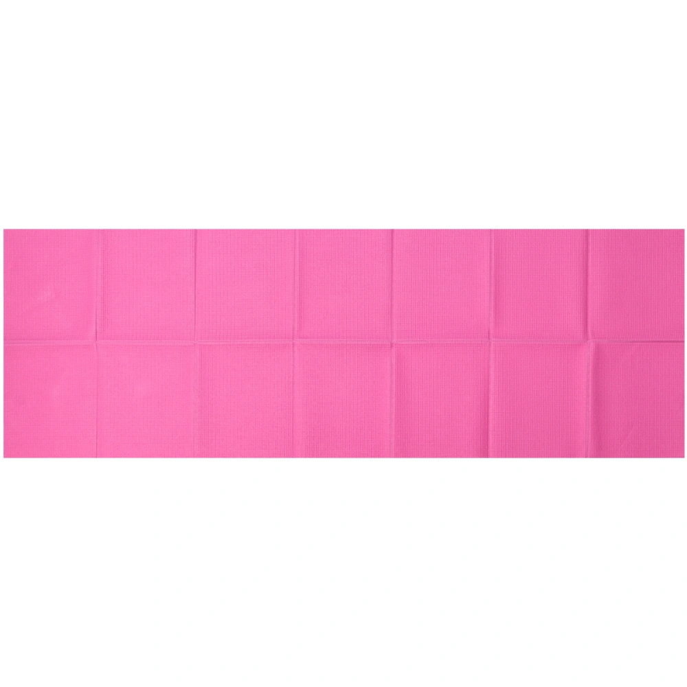 Outdoor Portable Yoga Mat Anti-slip Home Yoga Fitness Travel Camping Exercise Mat (Pink)