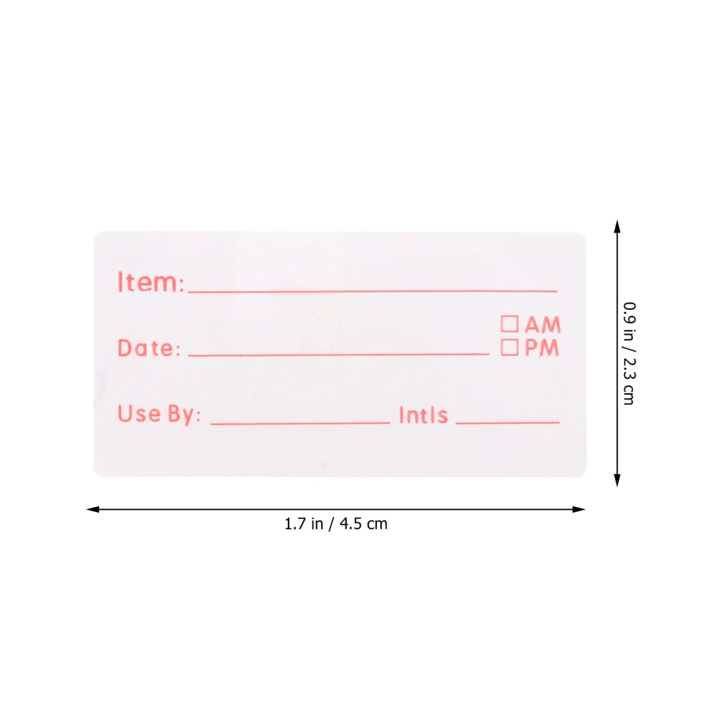 1 Roll/500pcs English Record Date Stickers Kitchen Food Date Label Stickers