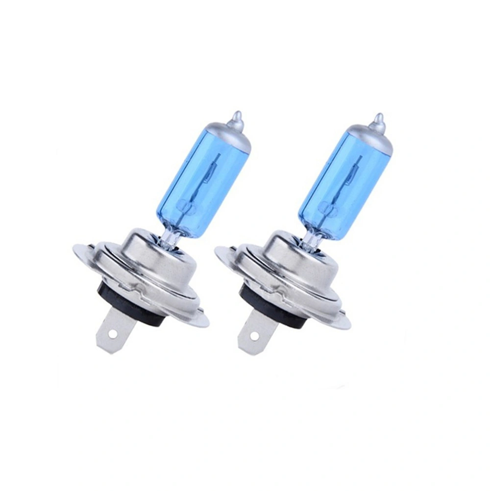 2pcs H7 DC 12V 55W Car Auto Halogen Headlight Headlamp Lamp Light Bulb (White)