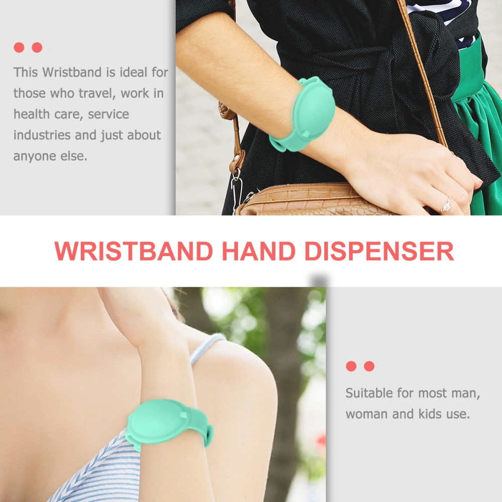 1 Set Portable Hand Sanitizer Wristband Disinfectant Bracelet Silicone Bracelet