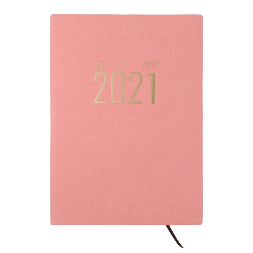 1pc A5 2021 Planning Note Book Calendar Handbook Schedule Notebook for Student