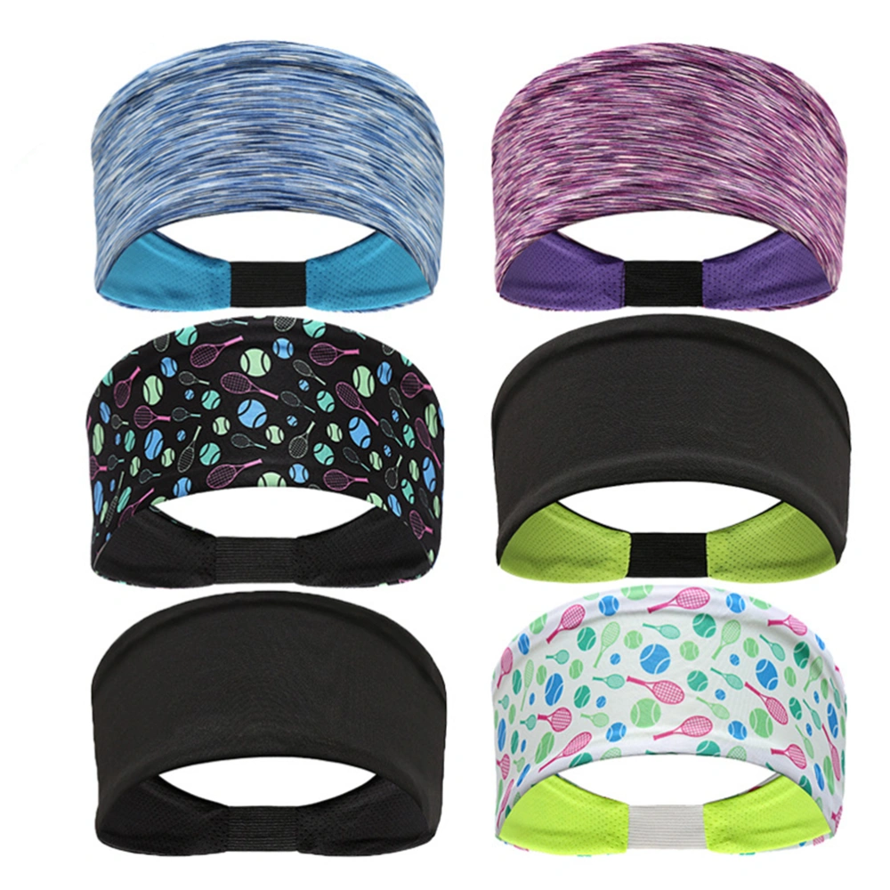 1PC Sweat Absorption Head Band Unisex Headband Breathable Yoga Fitness Headband for Cycling Dancing Sports Running (Purple)