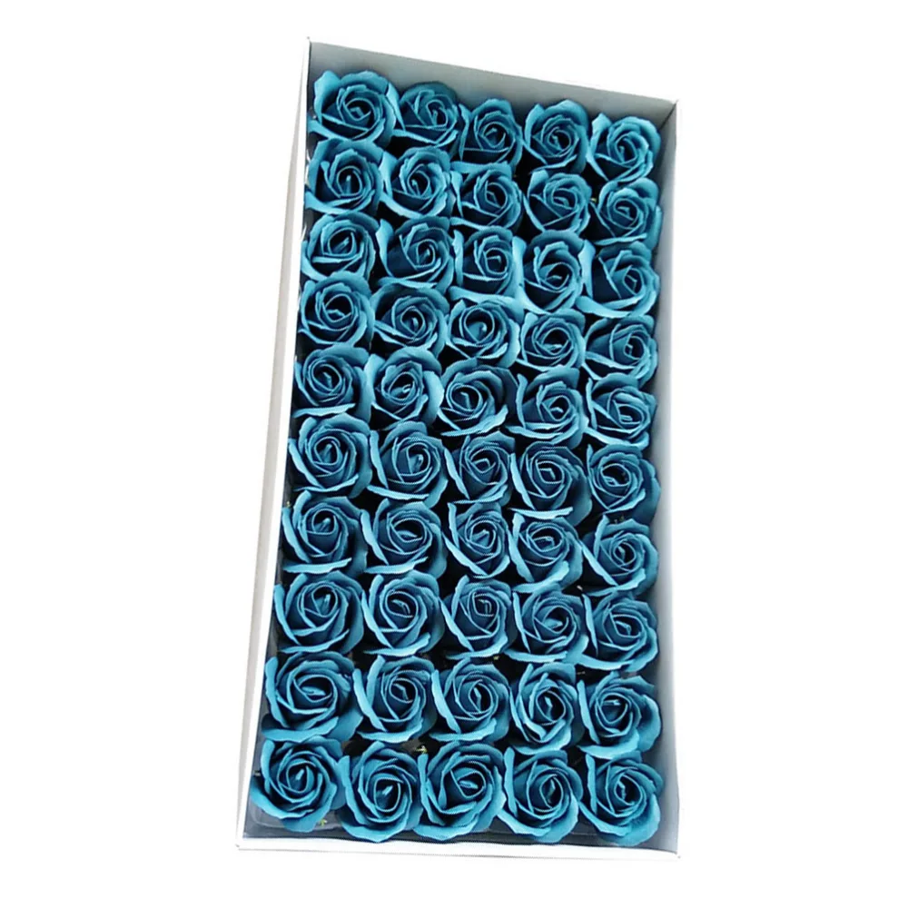 50Pcs Soap Flowers Beautiful Soap Rose Flowers Simulation Rose Flowers Decor