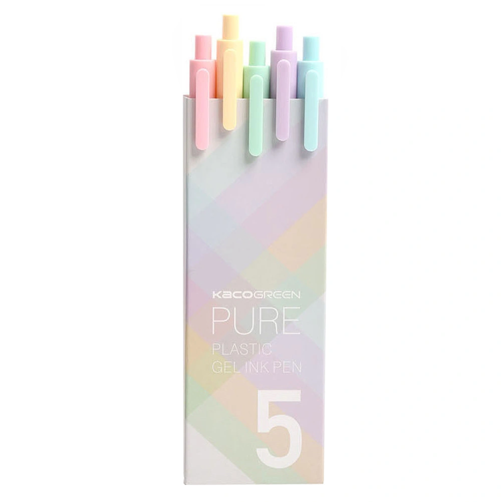 1 Box/5pcs Office Gel Pens Multi-functional Writing Pen Practical Signing Pen
