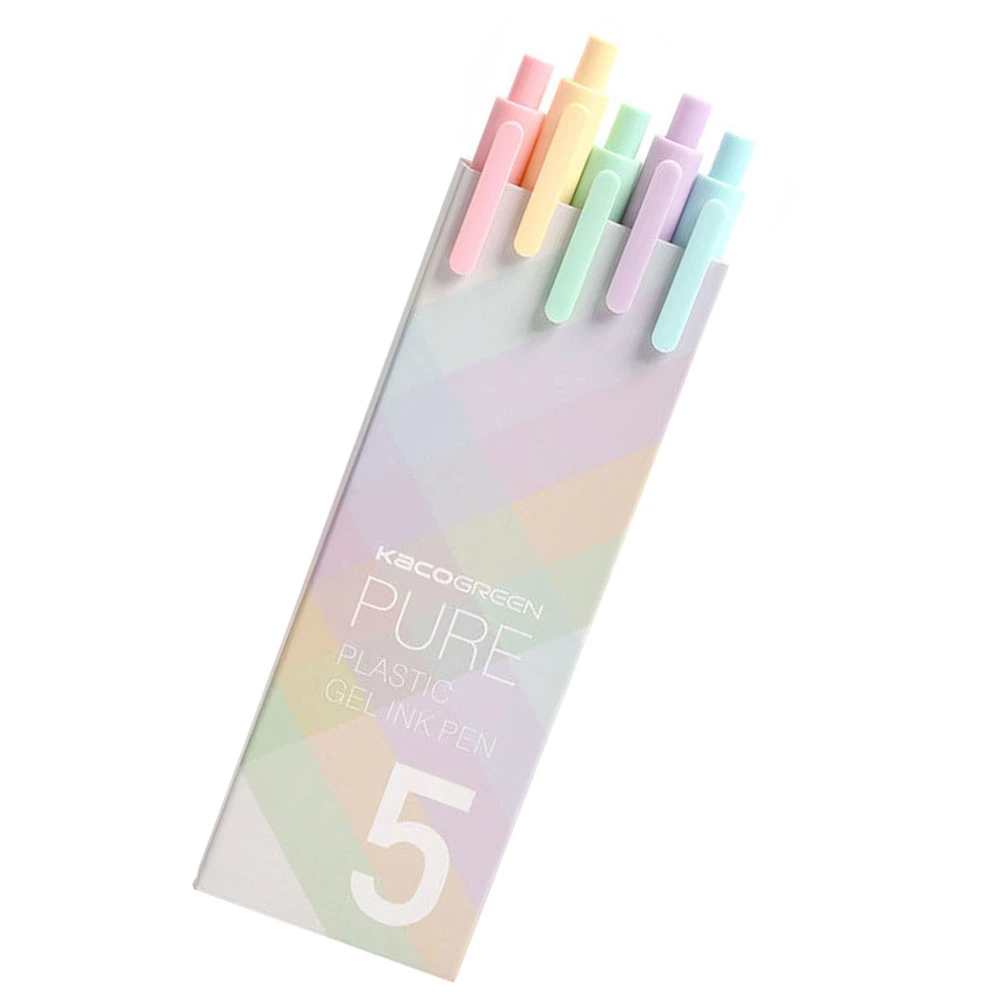 1 Box/5pcs Office Gel Pens Multi-functional Writing Pen Practical Signing Pen