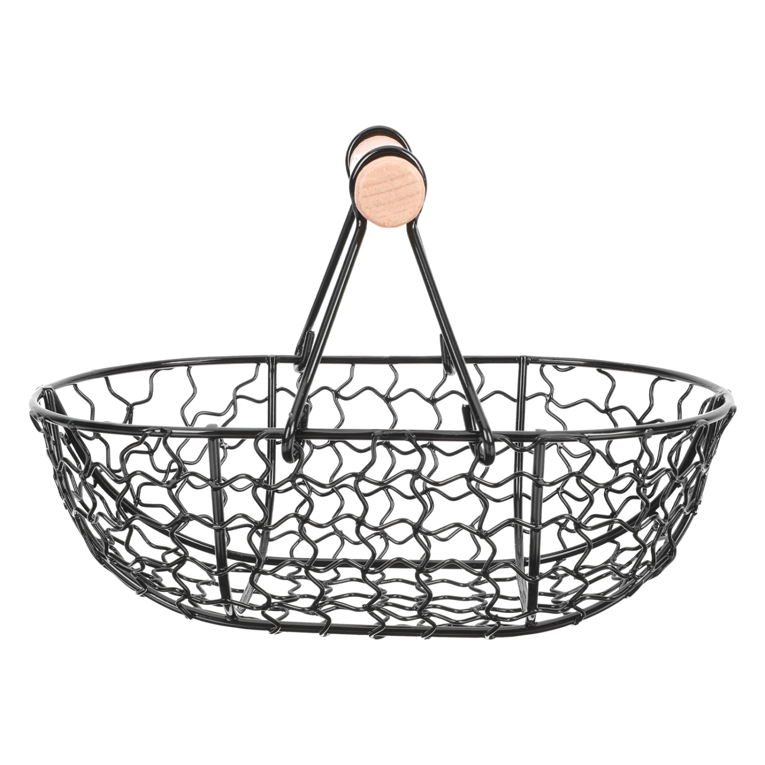1Pc Home Snacks Fruit Bread Basket French Fries Serving Tray Iron Storage Basket
