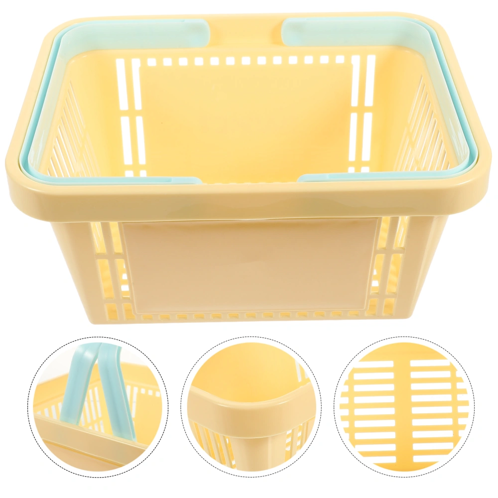 Shopping Basket Handhold Fruit Basket Vegetable Basket Storage Basket Supermarket Basket