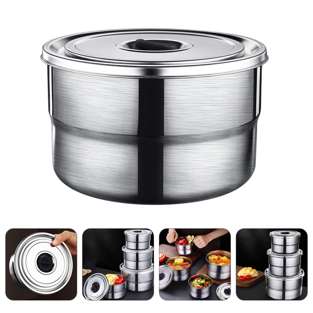 Stainless Steel Storage Box Freshness Keeping Box Storage Container (1000ml)