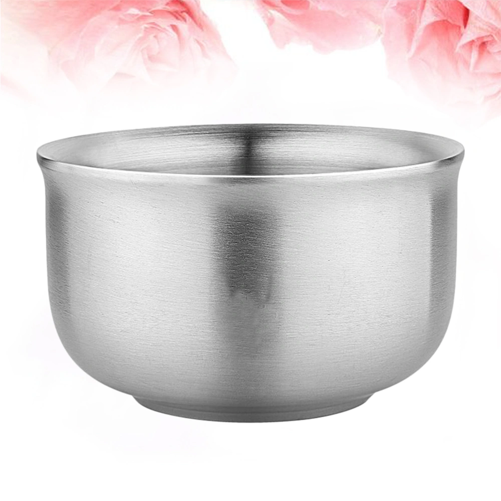 304 Stainless Steel Bowl Household Utensils Heat Insulated Double Wall Instant Noodles Metal Bowl (12.5CM)