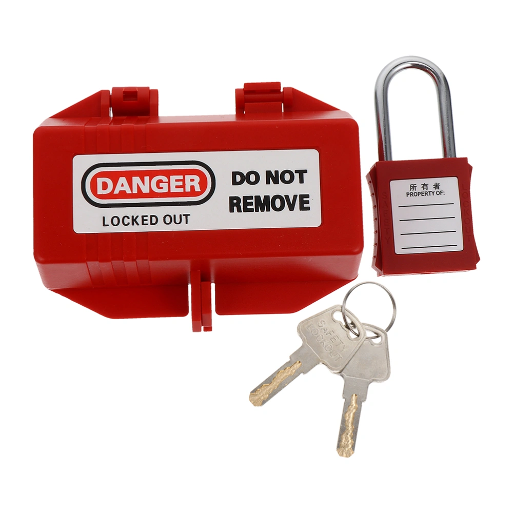 1 Set Plug Lock Box Household Appliances Power Lock Power-off lock (Red)