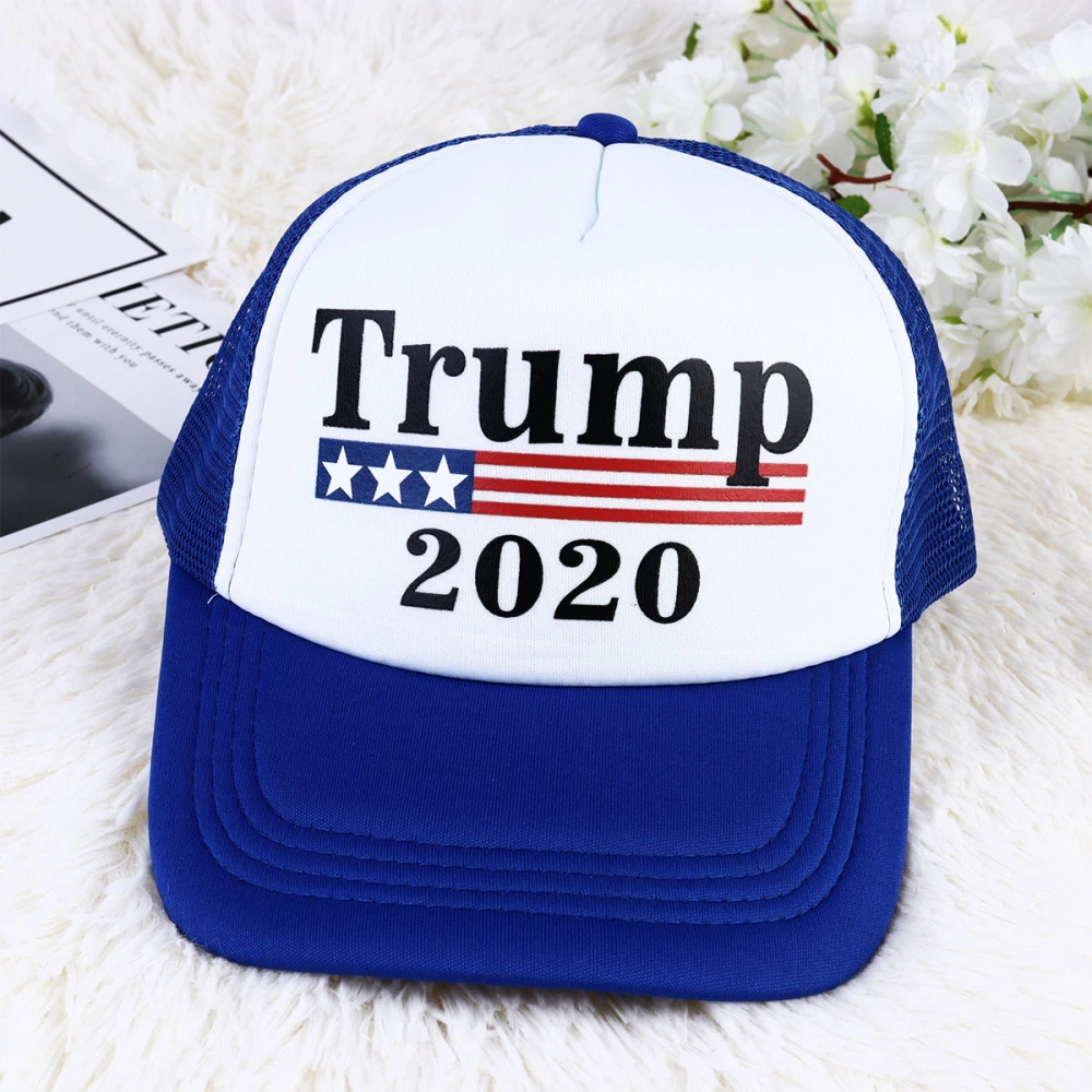 Trump 2020 Sun Hat Creative President Election Baseball Hat Unique Hip Hop Hat for Men Women - Blue