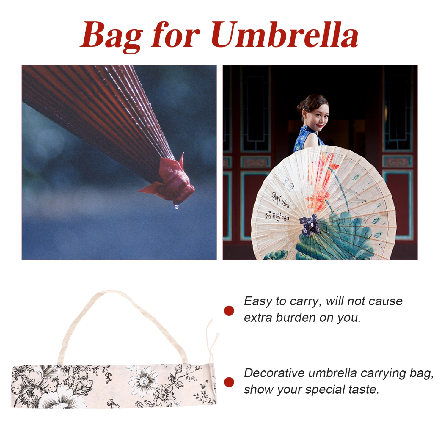3PCS Umbrella Storage Bag Premium Umbrella Carrier Durable Umbrella Carrier