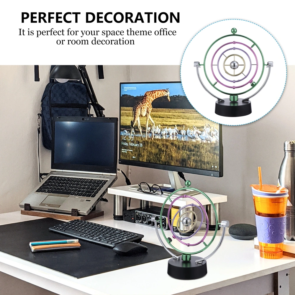 1 Pc Perpetual Motion Instrument Magnetic Tellurian Art Craft Adornment