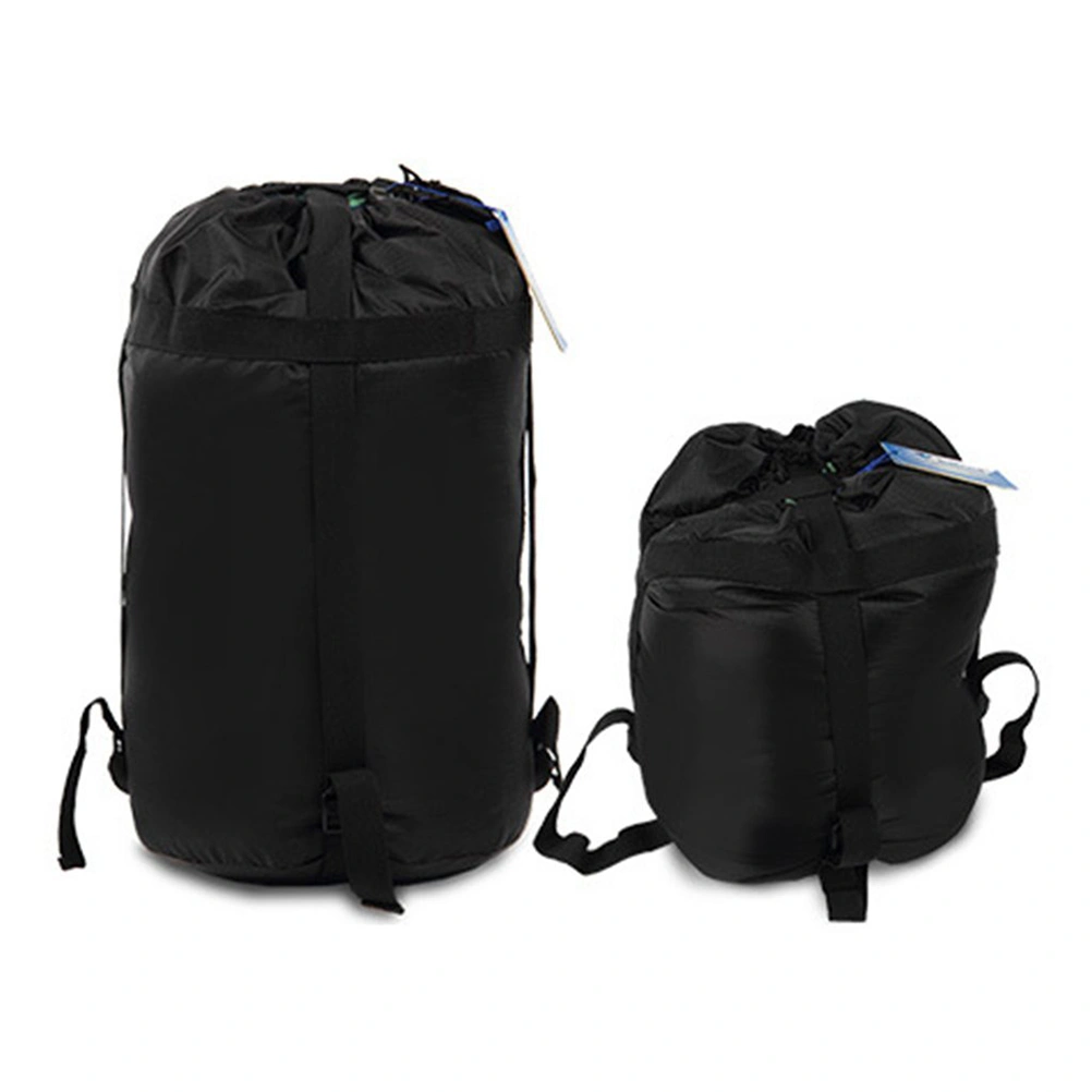 Waterproof Space Saver Compression Stuff Sack Sleeping Bag Stuff Sack Compression Bag Sacks Camping Hiking Backpacking Hunting Travel Size L(Black)