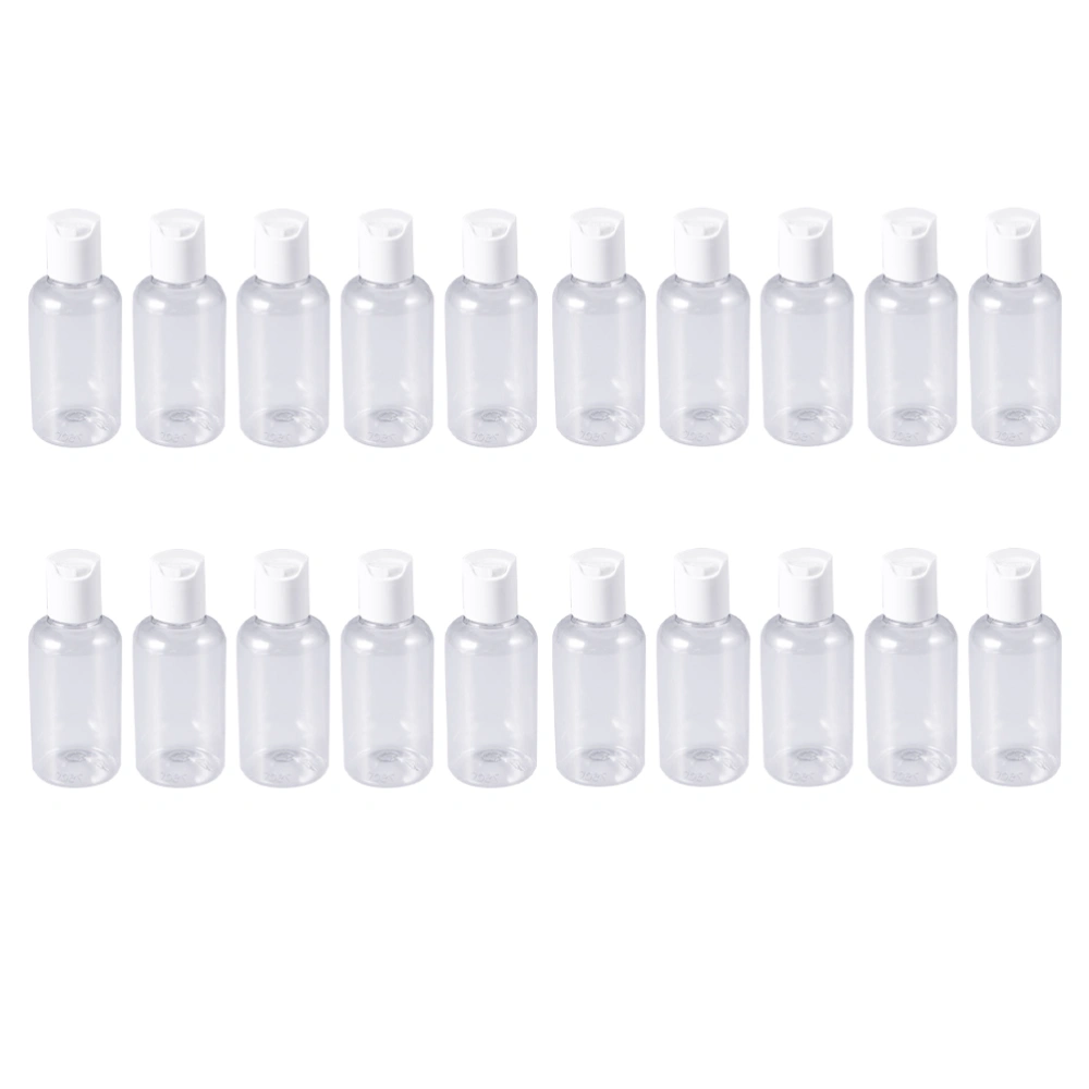 12PCS 50ml Press Travel Bottle Refillable Bottle Storage Container for Shampoo Cream Lotion (Random Color)