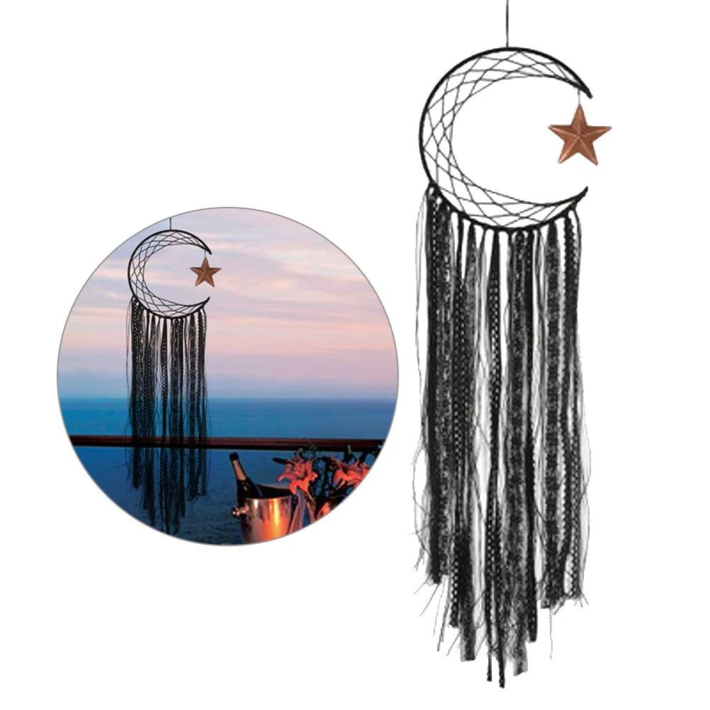 Star Moon Dreamcatcher Feather Tassels Style Hanging Decoration Car Home Pendant
